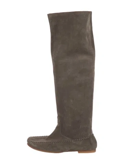 Pre-owned Tomas Maier Suede Boots In Brown