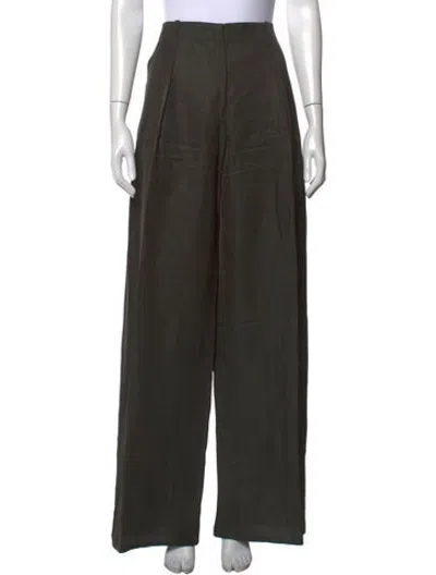 Pre-owned Tomas Maier Wide Leg Pants In Green