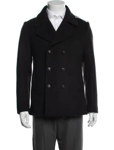 Pre-owned Tomas Maier Wool Peacoat In Black
