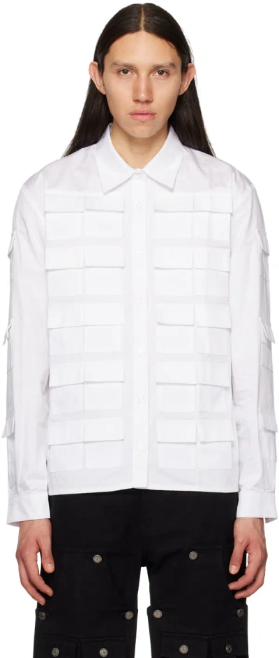 Tombogo White Flap Pocket Shirt