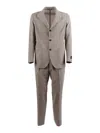 Tombolini Zero Gravity Single-breasted Wool Suit In Nude