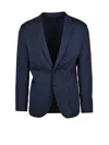 Tombolini Blue Polyamide Elastane Technical Blazer Jacket In Blue