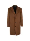 Tombolini Button Coat In Brown