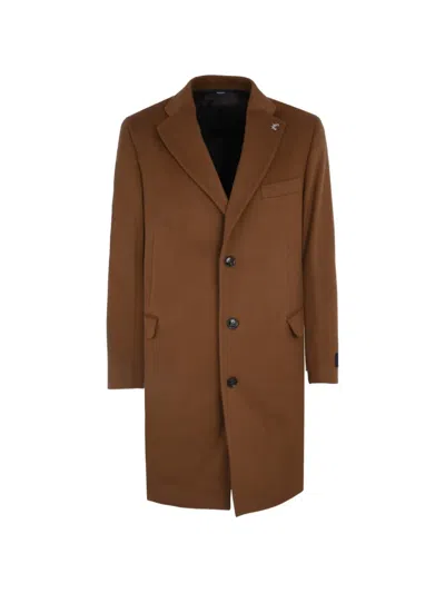 Tombolini Button Coat In Brown