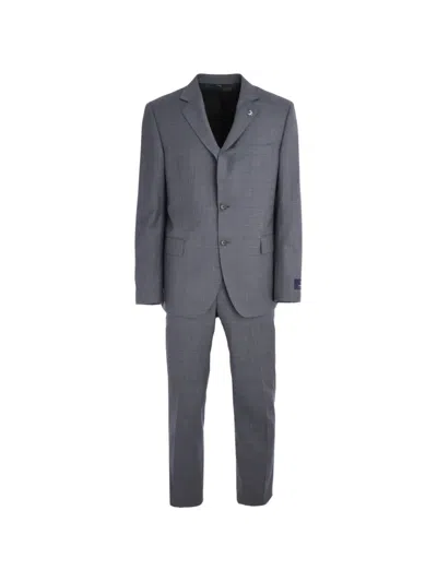 Tombolini Button-fastening Suit In Gray