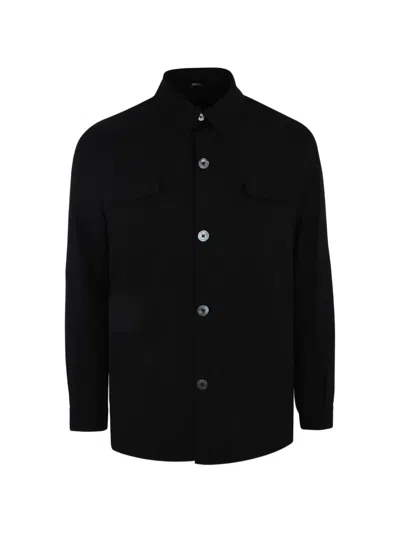 Tombolini Buttoned Overshirt In Black