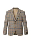 Tombolini Check-pattern Blazer In Brown