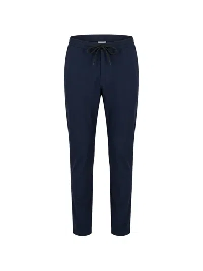 Tombolini Drawstring-waist Turned-up Trousers In Blue