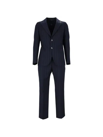 Tombolini Dream Pinstripe-pattern Single-breasted Suit In Blue