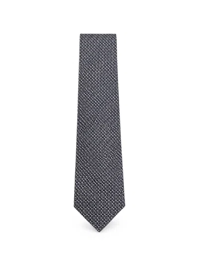 Tombolini Geometric-pattern Tie In Pink