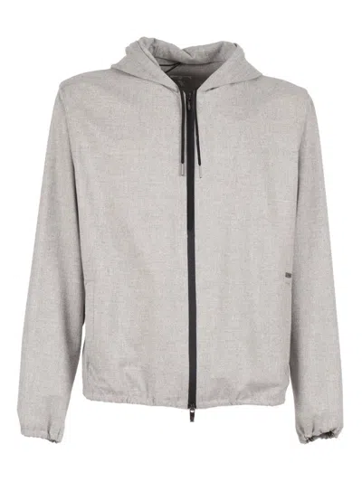 TOMBOLINI LIGHTWEIGHT HOODED JACKET WITH TEXTURED FINISH