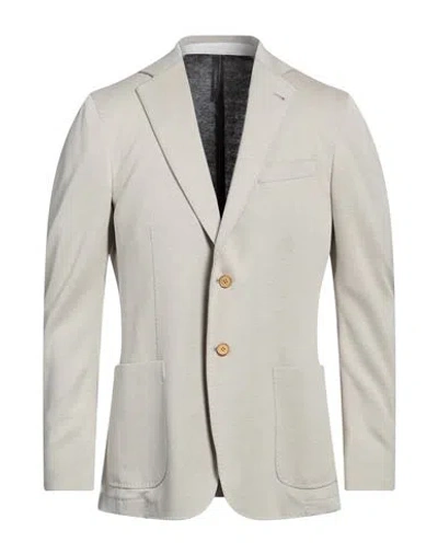Tombolini Man Blazer Beige Size 42 Cotton, Polyamide