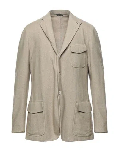 Tombolini Man Blazer Beige Size 44 Wool, Cotton