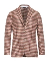 Tombolini Man Blazer Beige Size 46 Wool, Alpaca Wool, Polyamide, Lycra In Burgundy