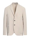 Tombolini Man Blazer Beige Size 48 Polyester, Viscose, Elastane In Beige