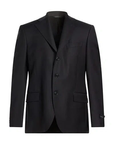 Tombolini Man Blazer Black Size 36 Wool