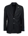 Tombolini Man Blazer Black Size 42 Virgin Wool In Black