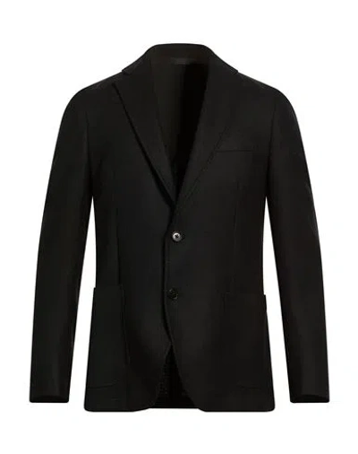 Tombolini Man Blazer Black Size 44 Virgin Wool