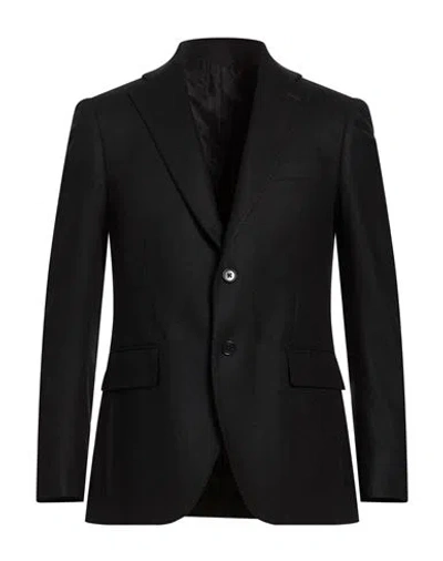 Tombolini Man Blazer Black Size 46 Cashmere