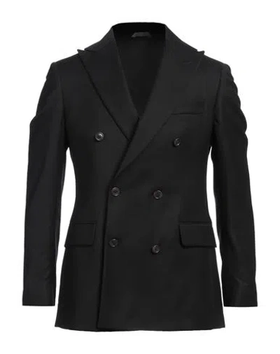 Tombolini Man Blazer Black Size 44 Virgin Wool, Elastane