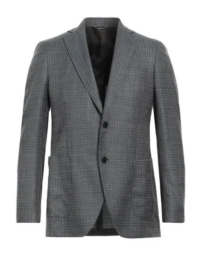 Tombolini Man Blazer Blue Size 38 Wool, Silk, Linen