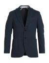 Tombolini Man Blazer Blue Size 40 Cotton, Polyamide In Multi