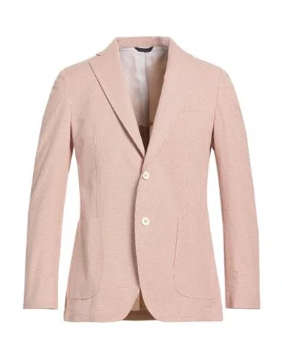 Tombolini Man Blazer Brick Size 44 Cotton In Pink