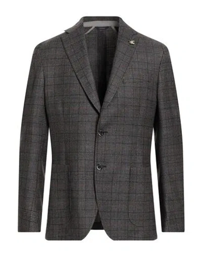 Tombolini Man Blazer Brown Size 40 Virgin Wool