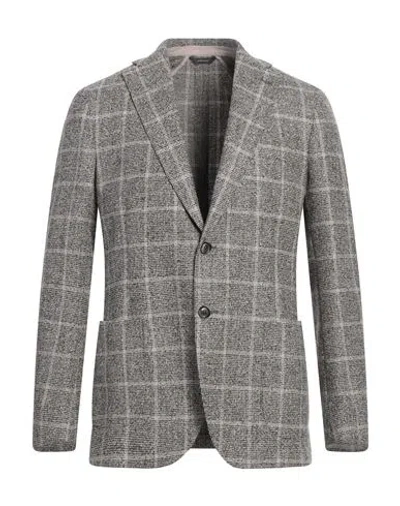 Tombolini Man Blazer Brown Size 48 Virgin Wool, Polyester
