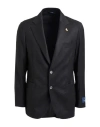 Tombolini Man Blazer Black Size 42 Virgin Wool In Black