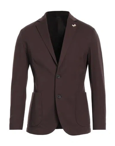 Tombolini Running Man Blazer Chocolate Brown Size 40 Polyamide, Elastane