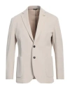Tombolini Man Blazer Cream Size 48 Cotton, Polyamide, Elastane In White