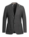 Tombolini Man Blazer Dark Brown Size 42 Wool In Brown