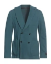 Tombolini Man Blazer Dark Green Size 38 Virgin Wool