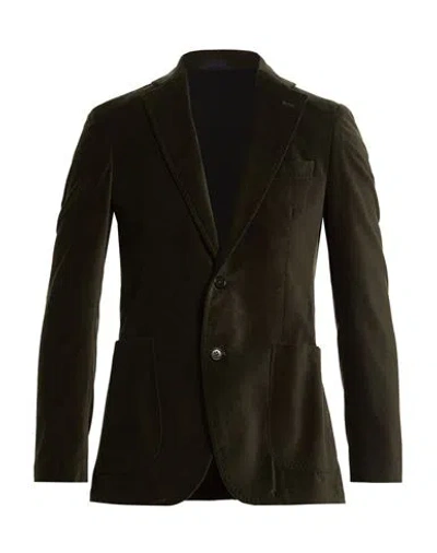 Tombolini Man Blazer Dark Green Size 44 Cotton