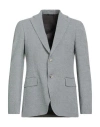 Tombolini Man Blazer Dark Green Size 48 Wool, Elastane In Gray