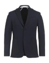 Tombolini Man Blazer Dark Purple Size 46 Viscose, Polyamide, Elastane In Blue
