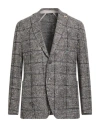 Tombolini Man Blazer Grey Size 40 Acrylic, Virgin Wool, Polyester In Gray
