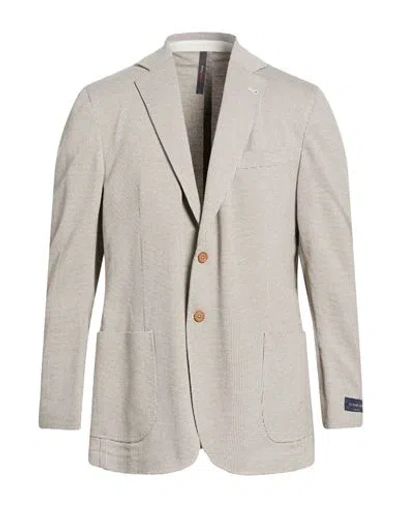 Tombolini Man Blazer Grey Size 46 Cotton In Gray