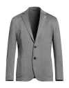 Tombolini Man Blazer Grey Size 46 Viscose, Polyamide, Elastane In Gray