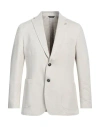 Tombolini Man Blazer Ivory Size 40 Cotton, Linen, Elastane