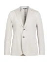 Tombolini Man Blazer Ivory Size 44 Cotton In White