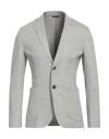 Tombolini Man Blazer Light Grey Size 40 Viscose, Polyamide, Elastane In Grey