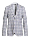Tombolini Man Blazer Light Grey Size 42 Cotton In Gray