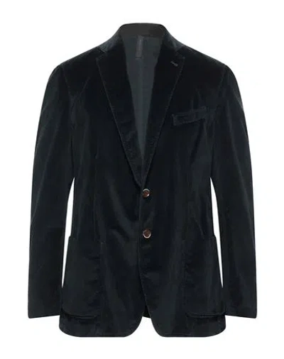 Tombolini Man Blazer Midnight Blue Size 38 Cotton