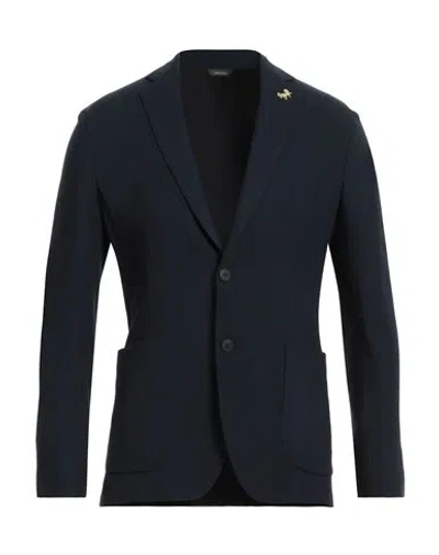 Tombolini Man Blazer Midnight Blue Size 40 Viscose, Polyamide, Elastane