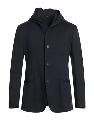 Tombolini Man Blazer Midnight Blue Size 42 Polyamide, Elastane, Viscose