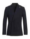 Tombolini Man Blazer Midnight Blue Size 44 Polyamide, Elastane In Blue