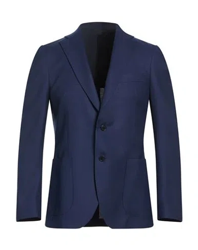 Tombolini Man Blazer Midnight Blue Size 44 Virgin Wool
