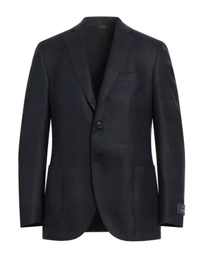 Tombolini Man Blazer Midnight Blue Size 46 Virgin Wool